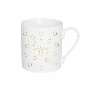 Porcelain Mug - Be Happy