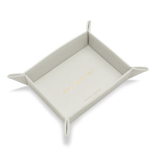 Katie Loxton Home Organizing Tray - Home Sweet Home Soft Grey