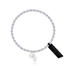 Load image into Gallery viewer, Symbol - Peacefulness - Silver Bracelet With Lavender Crystals
