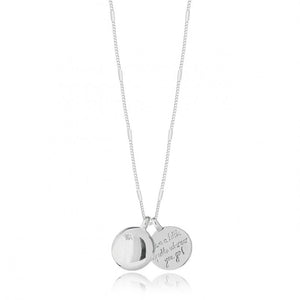 Secret Message Necklace - Leave a Little Sparkle Wherever you Go! - Silver Chain and Charms