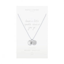 Load image into Gallery viewer, Secret Message Necklace - Leave a Little Sparkle Wherever you Go! - Silver Chain and Charms
