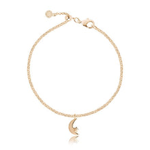 Load image into Gallery viewer, Katie Loxton Wish - Moon - Yellow Gold Moon Charm Bracelet
