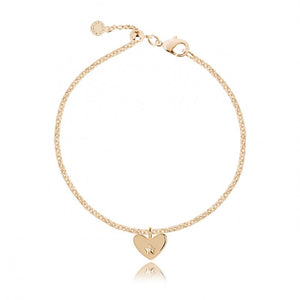 Wish Loves and Wishes Heart Bracelet