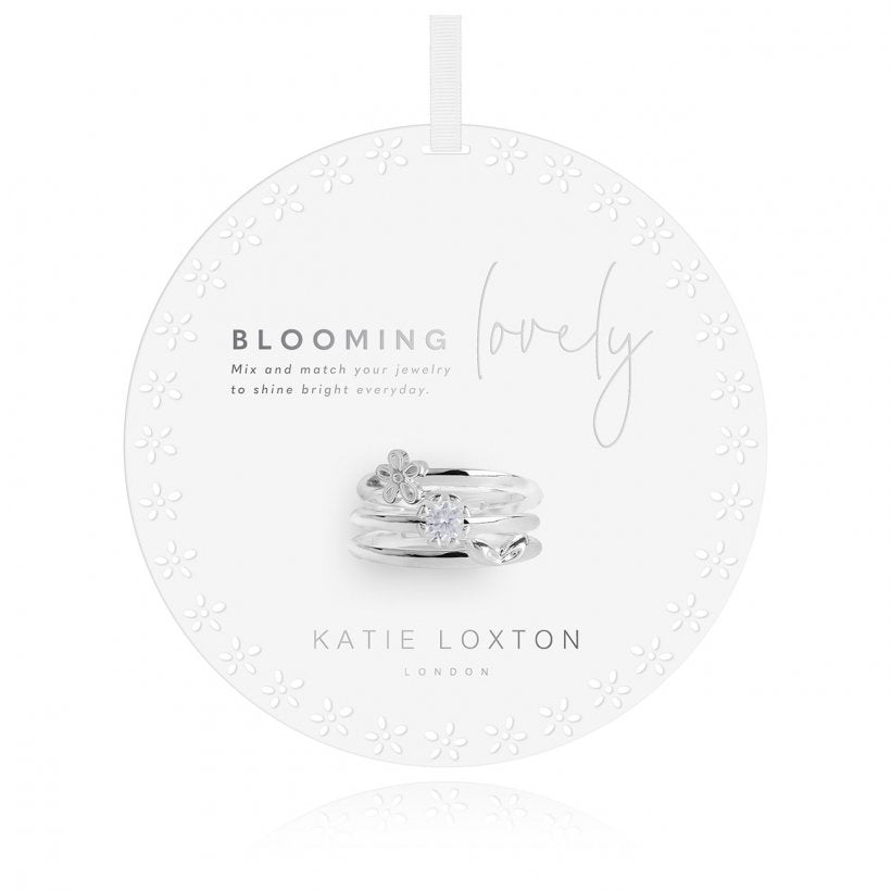 Beautiful Bloom Rings - Blooming Lovely - 3 Adjustable Ring Set