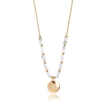 Load image into Gallery viewer, Signature Stones - Karma - Yellow Gold With Howlite Stones Necklace 86cm
