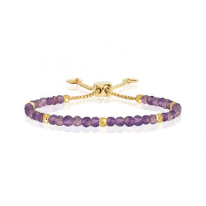 Signature Stones - Faceted Amethyst Stone Bracelet - Family