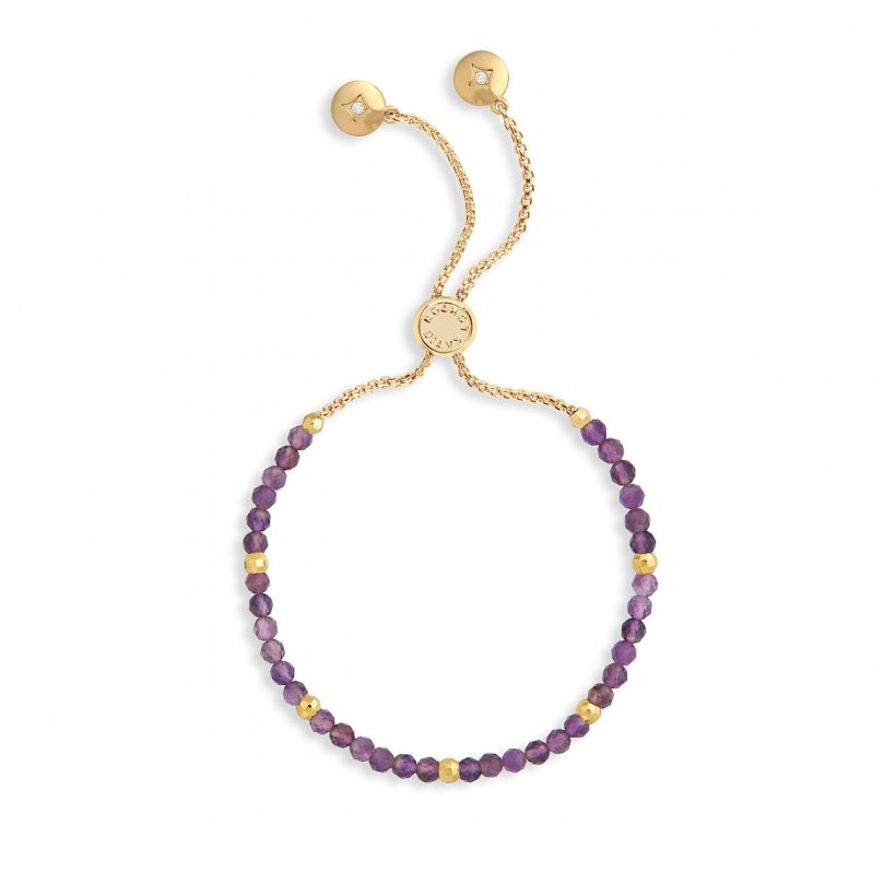 Signature Stones - Faceted Amethyst Stone Bracelet - Family