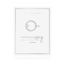 Load image into Gallery viewer, Hair Accessory - Pave Circle Silver Clip
