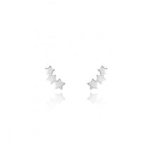 Load image into Gallery viewer, Wish Upon A Star Silver Star Cluster Stud Earrings
