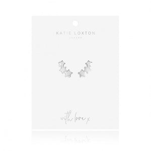 Wish Upon A Star Silver Star Cluster Stud Earrings