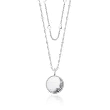 Load image into Gallery viewer, Katie Loxton Signature Stones - Karma - Howlite Silver Double Layered Necklace
