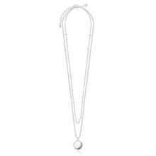 Load image into Gallery viewer, Katie Loxton Signature Stones - Karma - Howlite Silver Double Layered Necklace
