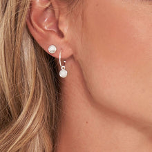 Load image into Gallery viewer, Katie Loxton Signature Stones - Karma - Howlite Silver Studs and Hoop Earrings Set
