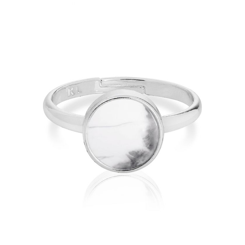 Signature Stones - Karma Howlite Silver Ring