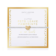 Load image into Gallery viewer, Beautifully Boxed A Littles - Pets Leave Pawprints on Our Hearts Silver Bracelet
