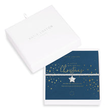Load image into Gallery viewer, Beautifully Boxed A Littles - With Love This Christmas Silver Bracelet- 6.8&quot; Stretch
