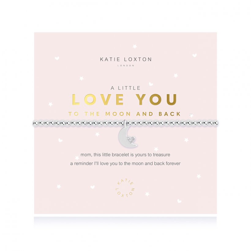 A Little Love you to Moon and Back Bracelet Mom - Silver