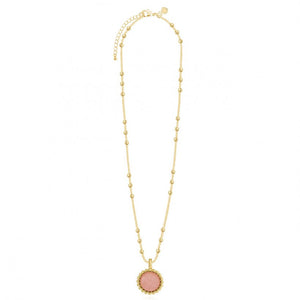Capri - Rose Quartz Necklace - Gold