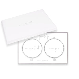 Bracelet Gift Set of 2 - Friendship - Silver