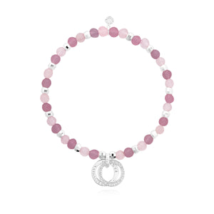 Wellness Gems - Pink Jade and Rose Quartz Bracelet