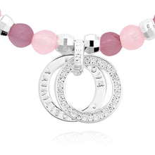 Load image into Gallery viewer, Wellness Gems - Pink Jade and Rose Quartz Bracelet
