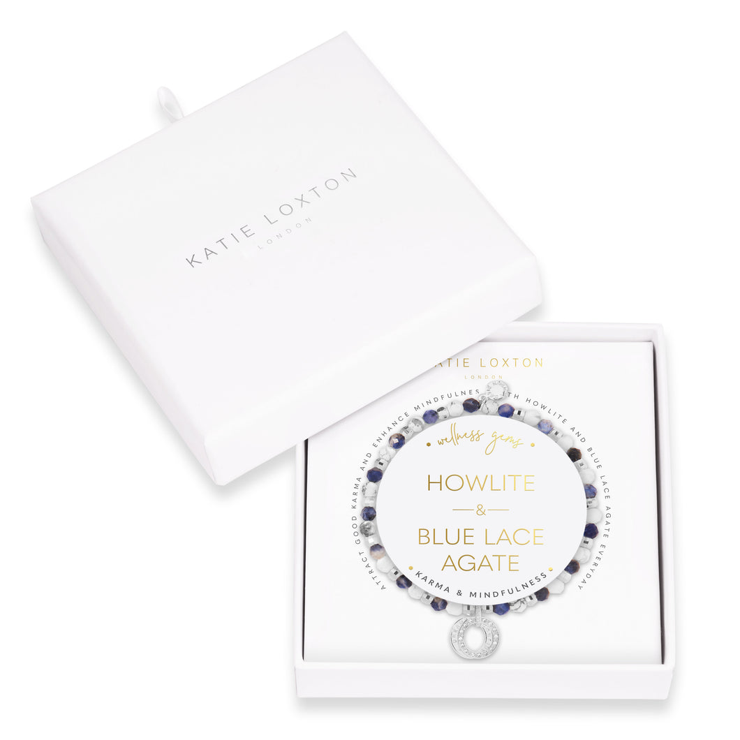 Wellness Gems - Howlite and Blue Lace Agate Bracelet