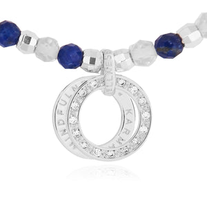 Wellness Gems - Lapis Lazuli and Moonstone Bracelet