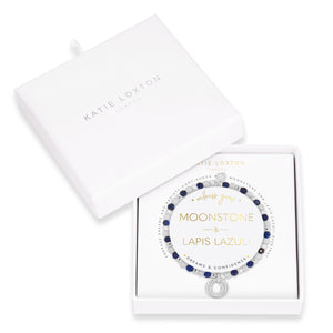 Wellness Gems - Lapis Lazuli and Moonstone Bracelet