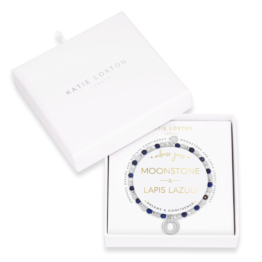 Wellness Gems - Lapis Lazuli and Moonstone Bracelet