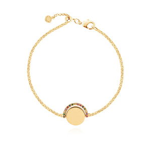 Positivity Pendants - Keep On Shining Gold Bracelet