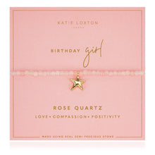 Load image into Gallery viewer, Wellness Bracelet - Birthday Girl - Rose Quartz
