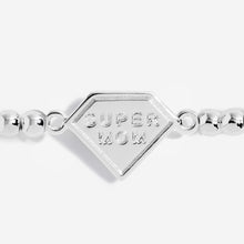 Load image into Gallery viewer, Super Mom Silver Bracelet- Slver Stretch Bracelet
