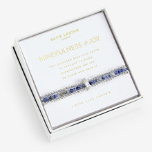 Load image into Gallery viewer, Wellness Stones Blue Lace Agate Bracelet - Silver
