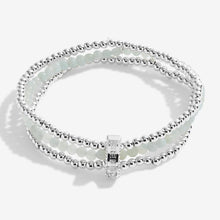 Load image into Gallery viewer, Wellness Stones Amazonite Bracelet - Silver
