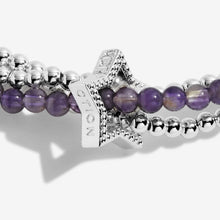 Load image into Gallery viewer, Wellness Stones Amethyst Bracelet - Silver
