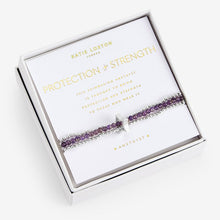 Load image into Gallery viewer, Wellness Stones Amethyst Bracelet - Silver
