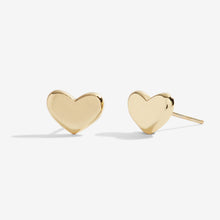 Load image into Gallery viewer, Florence Heart Studs With Silver, Rose Gold and Yellow Gold Studs
