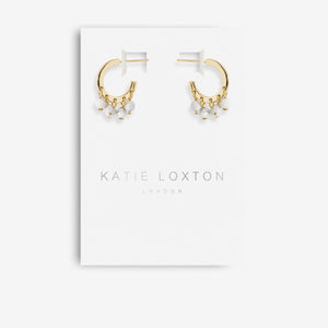 Bohemia Howlite Statement Earrings - Gold