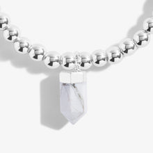 Load image into Gallery viewer, Affirmation Crystal A Little &#39;Karma&#39; Bracelet - Howlite
