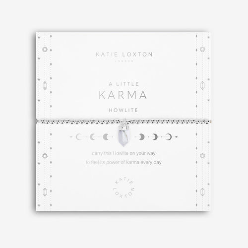 Affirmation Crystal A Little 'Karma' Bracelet - Howlite