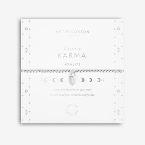 Affirmation Crystal A Little 'Karma' Bracelet - Howlite