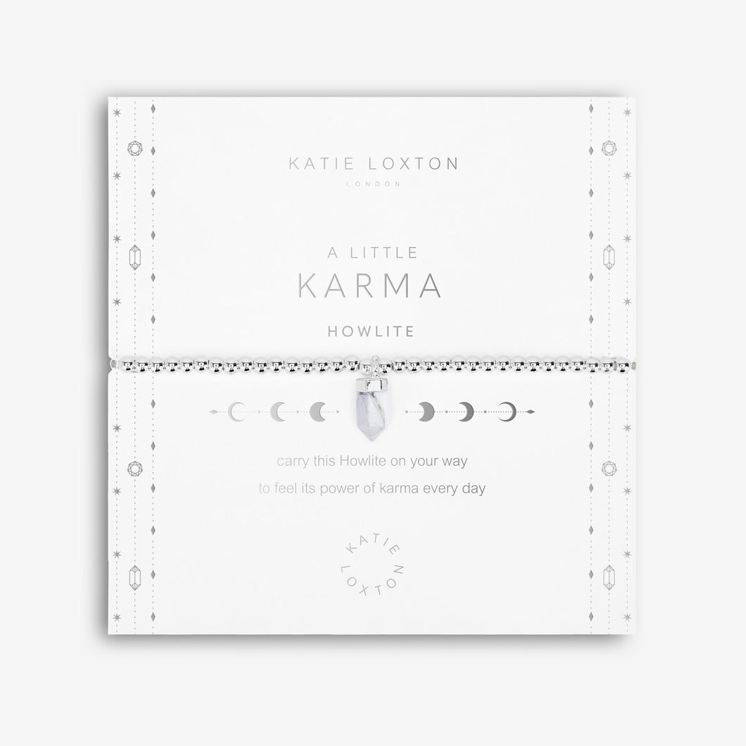 Affirmation Crystal A Little 'Karma' Bracelet - Howlite