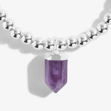 Load image into Gallery viewer, Affirmation Crystal A Little &#39;Protection&#39; Bracelet - Amethyst

