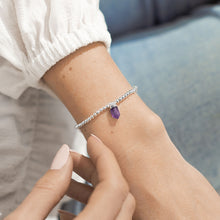 Load image into Gallery viewer, Affirmation Crystal A Little &#39;Protection&#39; Bracelet - Amethyst
