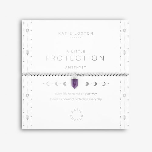 Affirmation Crystal A Little 'Protection' Bracelet - Amethyst