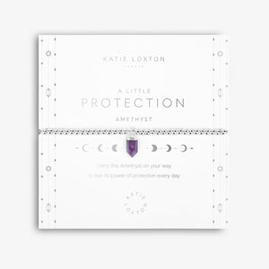 Affirmation Crystal A Little 'Protection' Bracelet - Amethyst