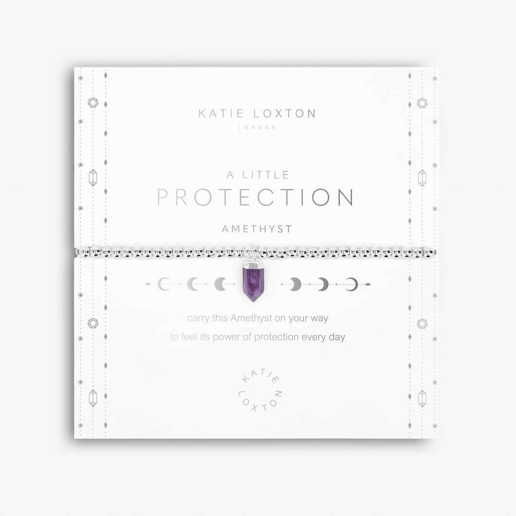 Affirmation Crystal A Little 'Protection' Bracelet - Amethyst