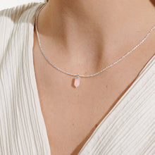 Load image into Gallery viewer, Affirmation Crystal A Little &#39;Love&#39; Necklace - Rose Quartz
