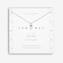 Load image into Gallery viewer, Affirmation Crystal A Little &#39;Love&#39; Necklace - Rose Quartz
