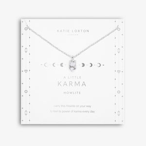 Affirmation Crystal A Little 'Karma' Necklace - Howlite